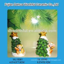 Affe Serie Weihnachten Haus Ornament mit Baum Figur